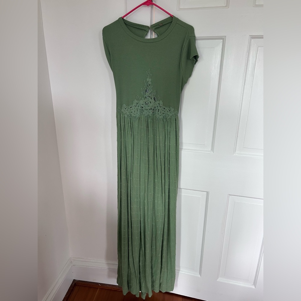 Free People Green Maxi Sundress